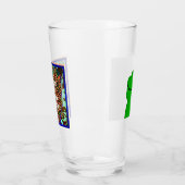 Frosch hält Herz Glas Tasse (Links)