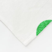 Frosch Happy Face Pattern Green Monogram School Fleecedecke (Ecke)