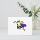 Frosch Held Postkarte (Stehend Vorderseite)