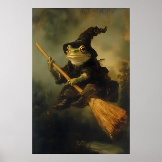 Frosch-Hexen-Kunstposter Gruselige gotische viktor Poster (Vorne)