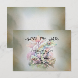 Frosch-Hochzeit Save The Date