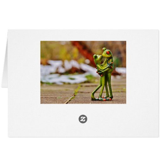 Frosch-Hochzeits-Antrag (Rückseite Horizontal)