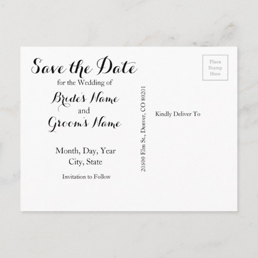 Frosch-Hochzeitvorschlag Ankündigungspostkarte (Rückseite)