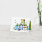 Frosch Holiday Birthday Einladung (Rückseite)