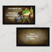 Frosch-hölzerne Visitenkarte (Cowboy-Frosch) (Vorne/Hinten)