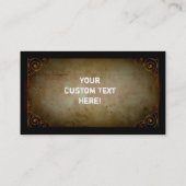 Frosch-hölzerne Visitenkarte (Cowboy-Frosch) (Rückseite)