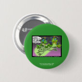 Frosch Homicide Police Cartoon Novelty Button (Vorne & Hinten)
