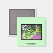 Frosch Homicide Police Cartoon Novelty Magnet (Vorderseite/Rückseite)