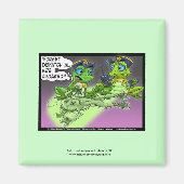Frosch Homicide Police Cartoon Novelty Magnet (Vorne)