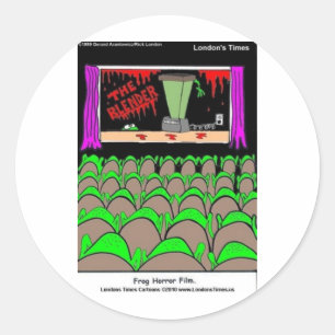 Frosch Horror Film Funny T-Shirts Tasse Mehr Runder Aufkleber