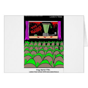 Frosch-Horrorfilm Lustige T-Shirts Tassen Karten M