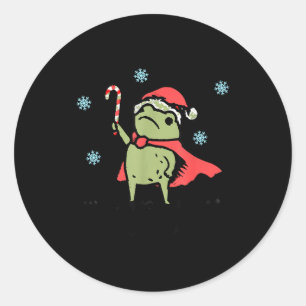 Frosch Huzzah Frosch Ritter Lustiges Schwert Meme Runder Aufkleber