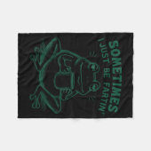 Frosch I Dumm Manchmal Furzt Nur Fleecedecke (Vorderseite (Horizontal))