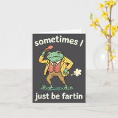 Frosch I Manchmal Furzt Nur Club Karte (Gelbe Blume)