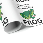 Frosch, ich nehme nur einen Sprung Frosch Geschenkpapier (Rolleneckpunkt)