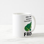 Frosch, ich nehme nur einen Sprung Frosch Kaffeetasse (VorderseiteRechts)