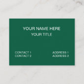 Frosch, ich nehme nur einen Sprung Frosch Visitenkarte (Rückseite)