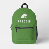 Frosch Icon Motif Niedlich Green Bedruckter Rucksack (Vorderseite)