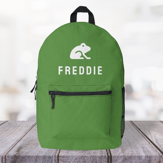 Frosch Icon Motif Niedlich Green Bedruckter Rucksack
