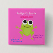 Frosch-Identifizierungs-Knopf Button (Vorderseite)