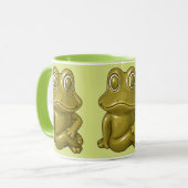 Frosch-Illustration-Azent-Tasse Tasse (Vorderseite Links)