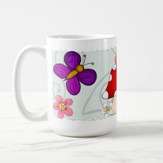 Frosch im Frühling Kaffeetasse (Links)