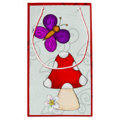 Frosch im Frühling Kleine Geschenktüte (Rückseite)