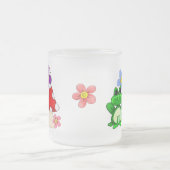 Frosch im Frühling Mattglastasse (Mittel)