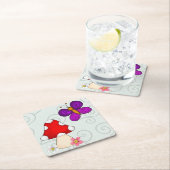 Frosch im Frühling Rechteckiger Pappuntersetzer (Vor Ort)