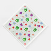 Frosch im Frühling Serviette (Ecke)