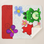 Frosch im Frühling Sherpadecke (Vorderseite (Horizontal))