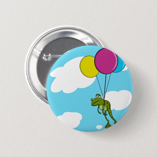Frosch im Himmel Button (Vorne & Hinten)