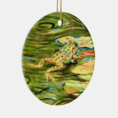 Frosch im Teich - Keramik Ornament (Rechts)