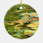 Frosch im Teich - Keramik Ornament (Hinten)