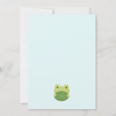 Frosch im Teich/Schildkrötendusche Einladung 2 (Rückseite)