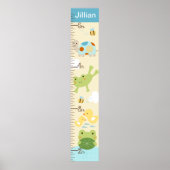 Frosch im Teich / Schildkrötenwachstum Diagramm Be Poster (Vorne)