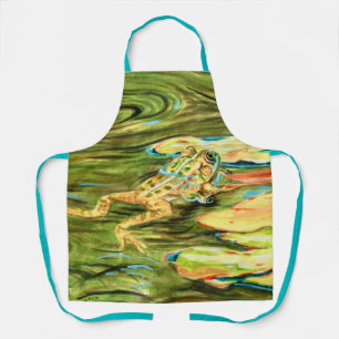 Frosch im Teich - Schürze