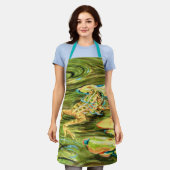 Frosch im Teich - Schürze (Getragen)