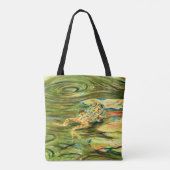 Frosch im Teich - Tasche (Rückseite)