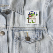 Frosch im Wissenschafts-Labrador Button (Beispiel)