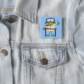 Frosch im Wissenschafts-Labrador Button (Beispiel)