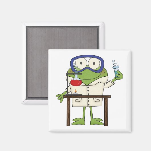 Frosch im Wissenschafts-Labrador Magnet (Vorderseite/Rückseite)