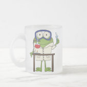 Frosch im Wissenschafts-Labrador Mattglastasse (Links)