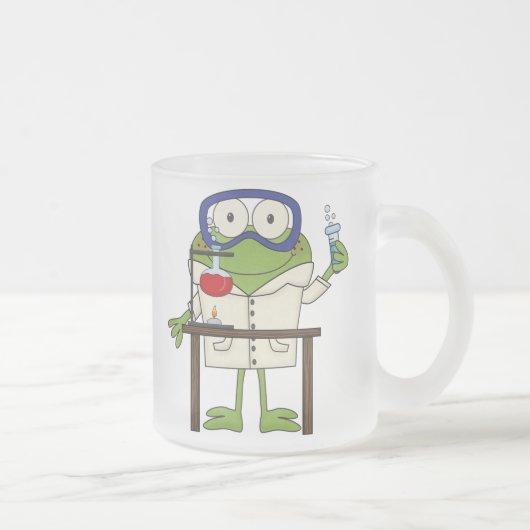 Frosch im Wissenschafts-Labrador Mattglastasse (Rechts)