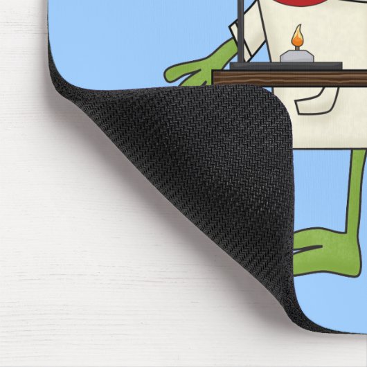 Frosch im Wissenschafts-Labrador Mousepad (Ecke)