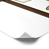 Frosch im Wissenschafts-Labrador Poster (Ecke)