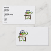 Frosch im Wissenschafts-Labrador Visitenkarte (Vorne/Hinten)