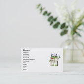 Frosch im Wissenschafts-Labrador Visitenkarte (Stehend Vorderseite)