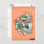 Frosch in Blume Postkarte (Vorne/Hinten)