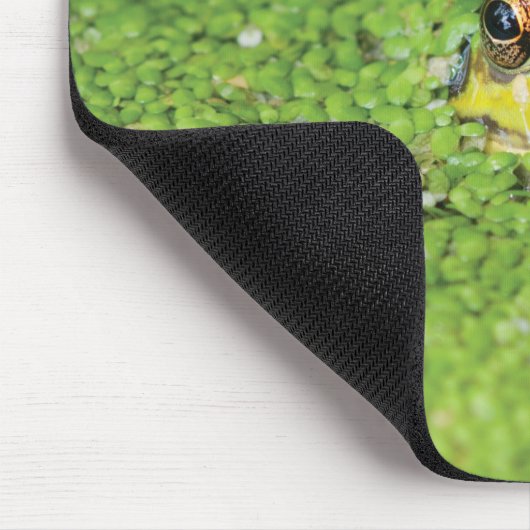 Frosch in den grünen Algen Mousepad (Ecke)